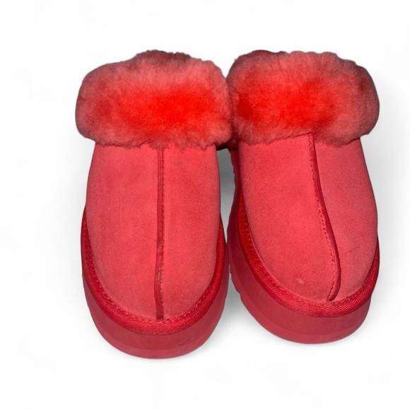 Used UGG Disquette Shearling Platform slippers - Picture 1 of 9